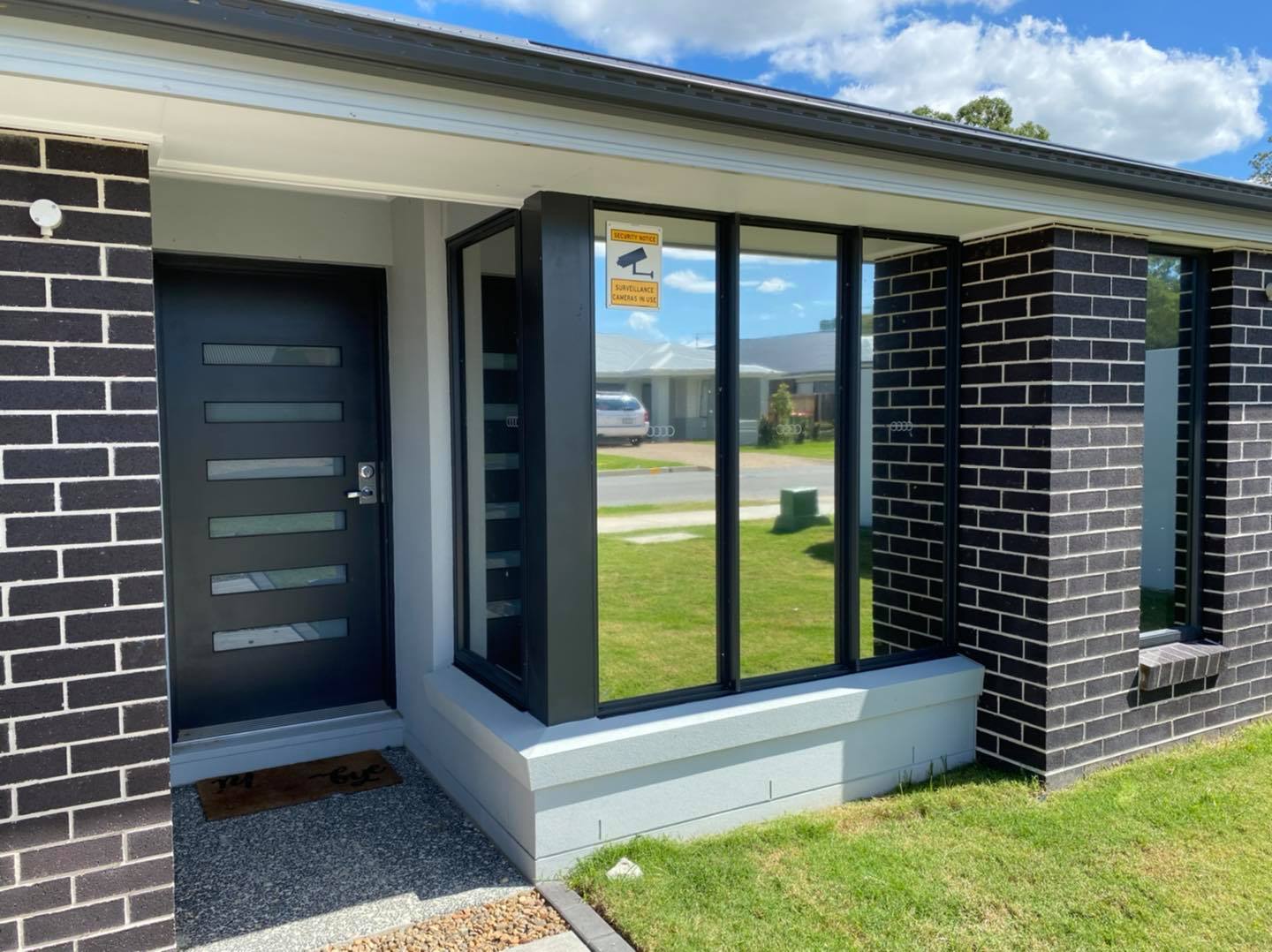 Safety and security window film on a Gold Coast home