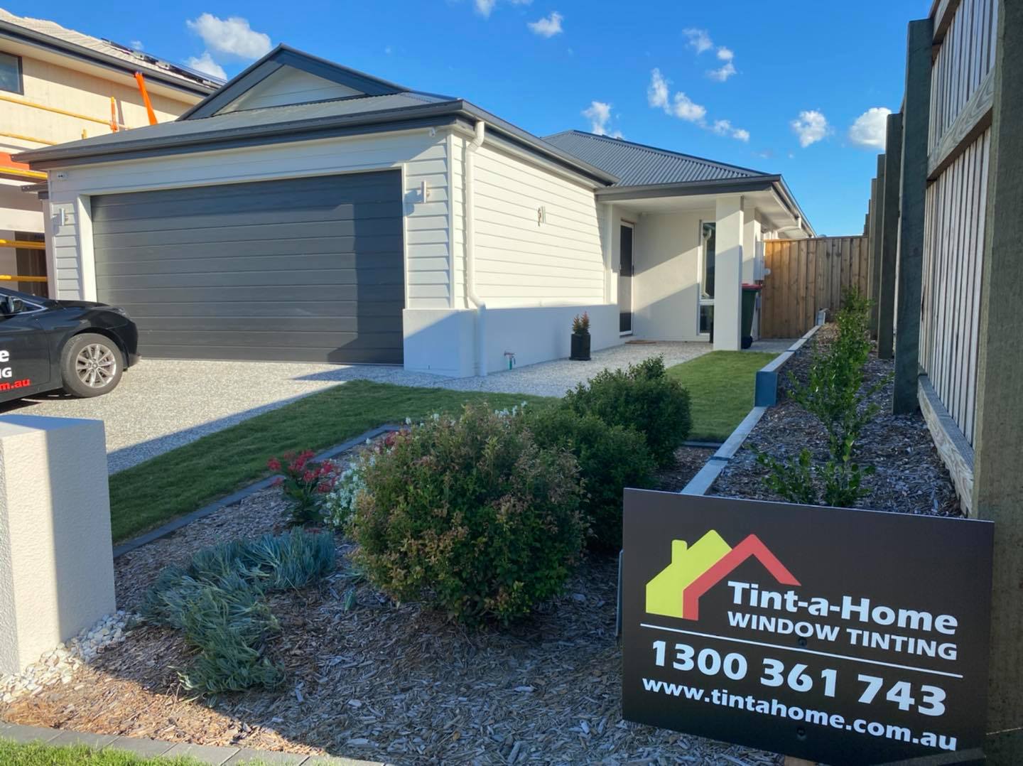 Solar control home window tinting on a Gold Coast house
